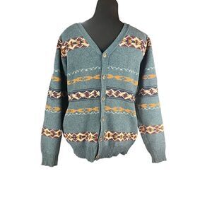 Pendleton vintage wool ugly grandpa aztec southwestern Tuscan tribal large